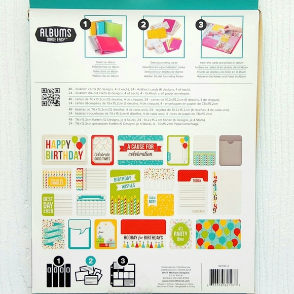 We R Memory Keepers Albums Made Easy HIP HIP HOORAY! 100 Double-Sided Card Set - Picture 4 of 4